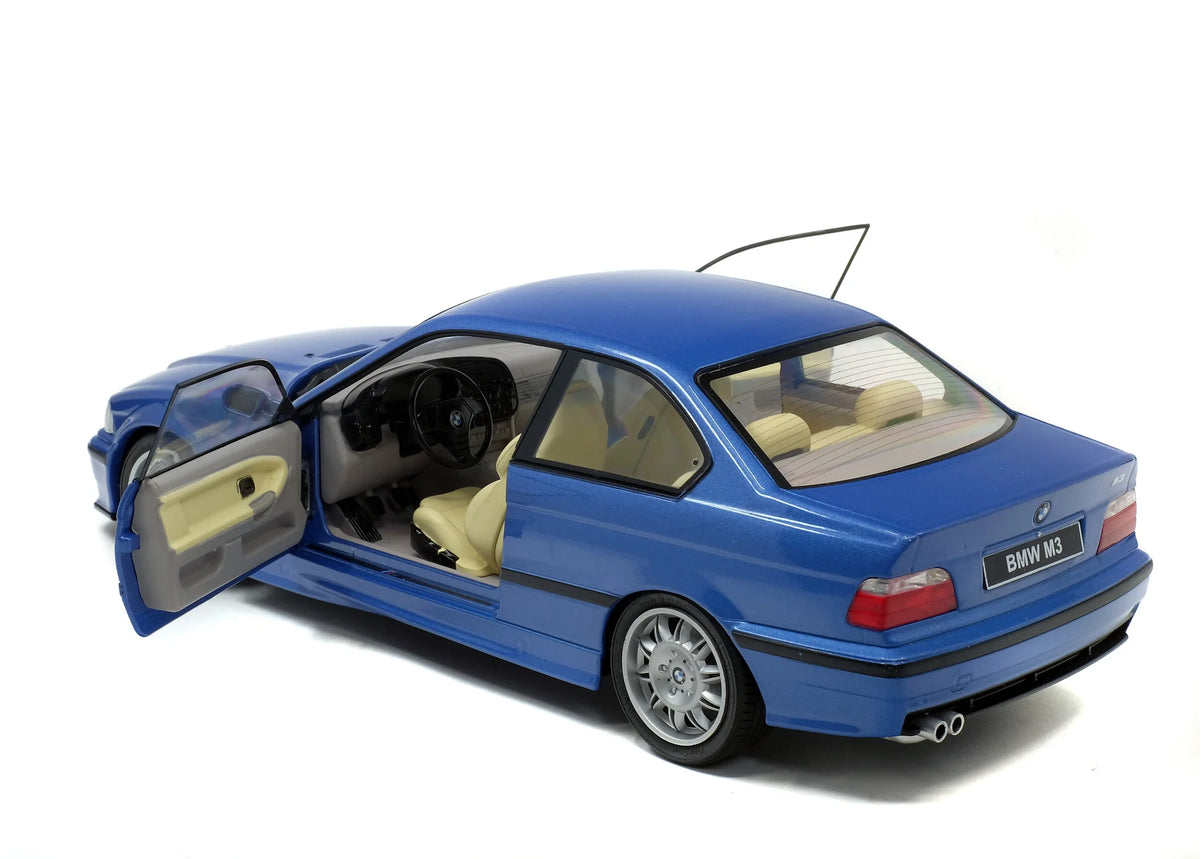 1990 BMW E36 M3 Coupe Estoril Blue Solido 1:18 - S1803901