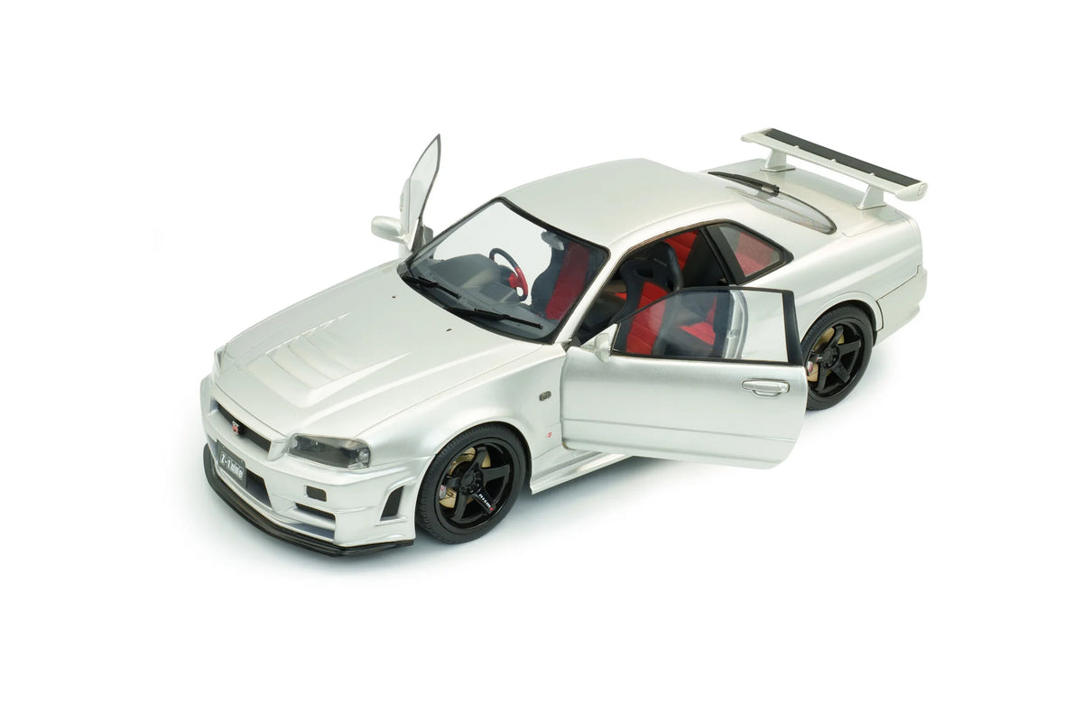 1999 Nissan Skyline GT-R BNR34 w/ Nismo Parts Diecast – 1:18