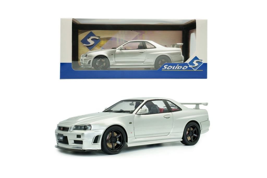 1999 Nissan Skyline GT-R BNR34 w/ Nismo Parts Diecast – 1:18