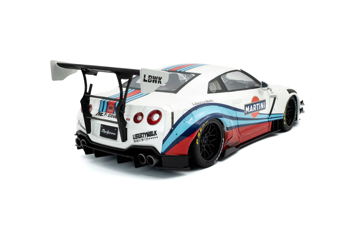 2024 Nissan GT-R R35 Liberty Walk 2.0 Martini Racing Solido 1:18 - S1805819