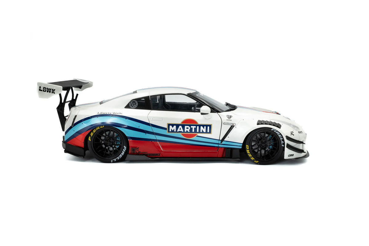 2024 Nissan GT-R R35 Liberty Walk 2.0 Martini Racing Solido 1:18 - S1805819