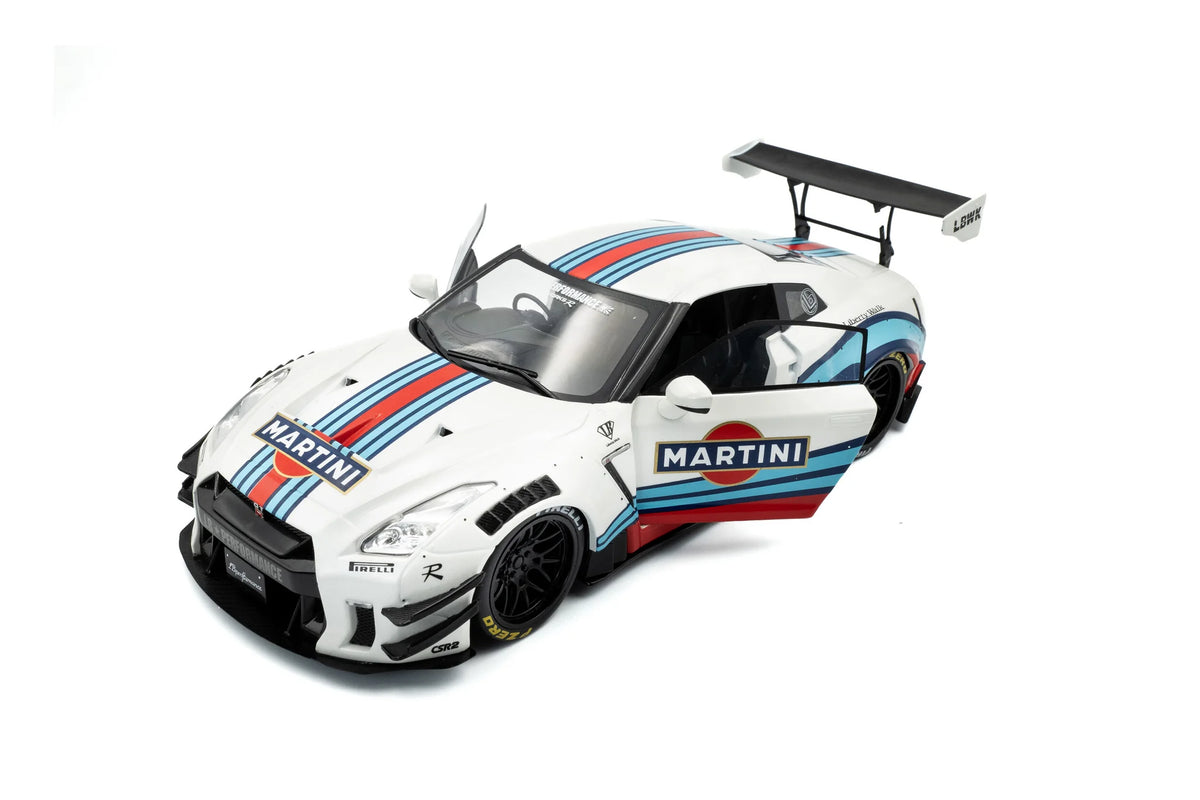 2024 Nissan GT-R R35 Liberty Walk 2.0 Martini Racing Solido 1:18 - S1805819