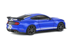 2020 Ford Mustang Shelby GT500 Fast Track Performance Blue – Solido 1:18 Diecast