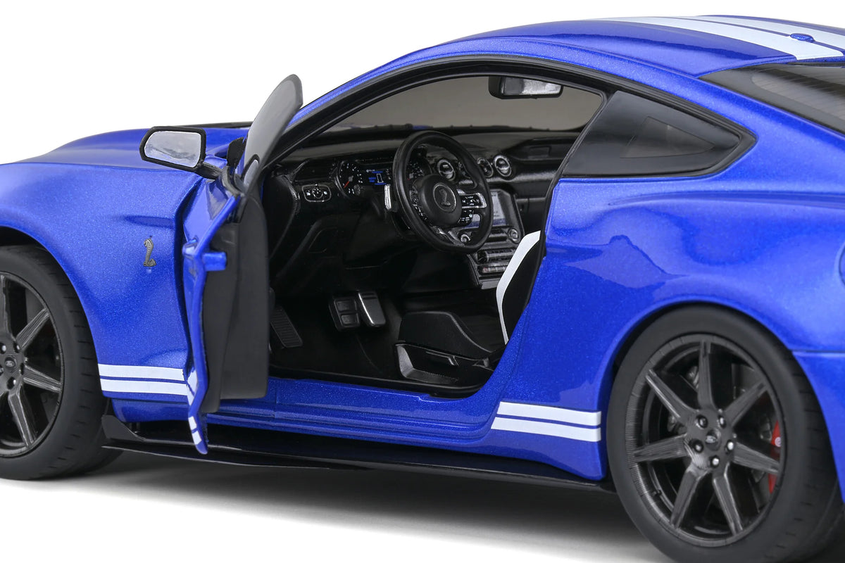 2020 Ford Mustang Shelby GT500 Fast Track Performance Blue – Solido 1:18 Diecast