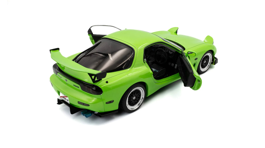 1999 Mazda RX-7 FD3RS Solido Works Neon Green Diecast – 1:18