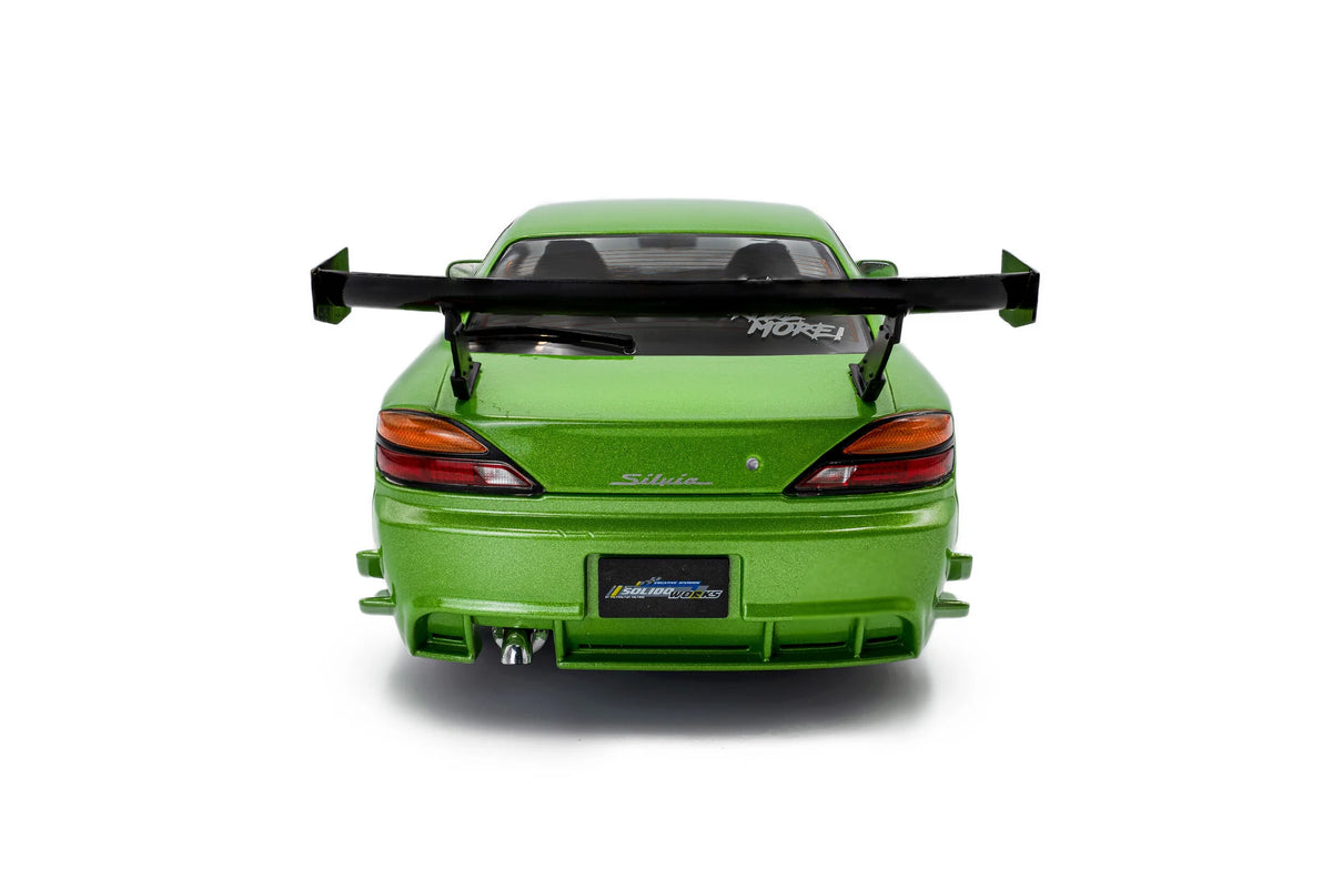 1999 Nissan Silvia S15 Spec-R Aero Solido Works Green 1:18 - S1812203
