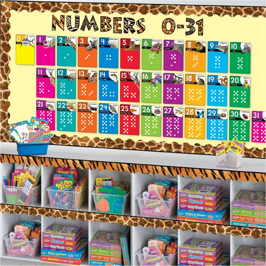 TREND Animals Count 0-31 Learning Set with Numbered Counting Cards