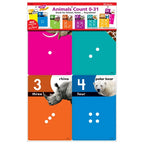 TREND Animals Count 0-31 Learning Set with Numbered Counting Cards