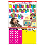 TREND Animals Count 0-31 Learning Set with Numbered Counting Cards