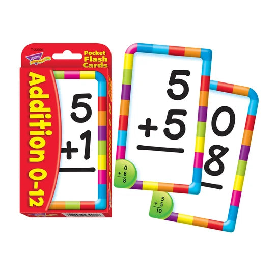TREND Addition 0-12 Pocket Flash Cards