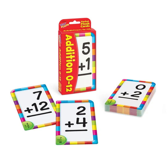 TREND Addition 0-12 Pocket Flash Cards
