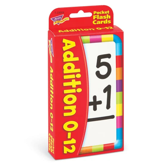 TREND Addition 0-12 Pocket Flash Cards