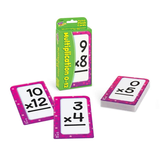 TREND Multiplication 0-12 Pocket Flash Cards