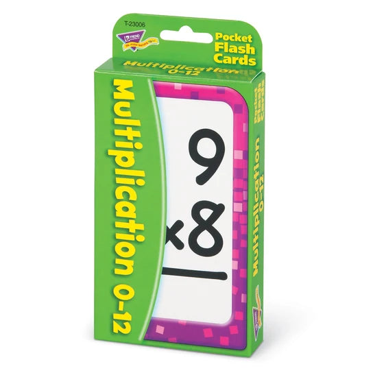 TREND Multiplication 0-12 Pocket Flash Cards