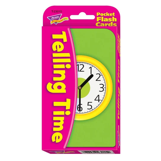 TREND Telling Time Pocket Flash Cards