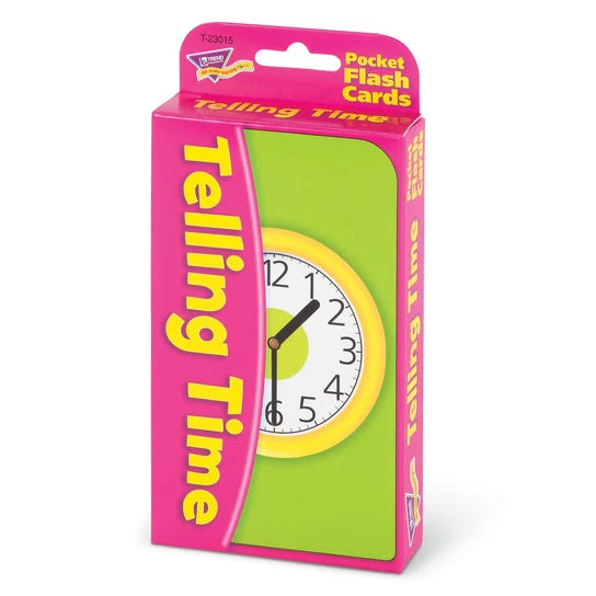 TREND Telling Time Pocket Flash Cards