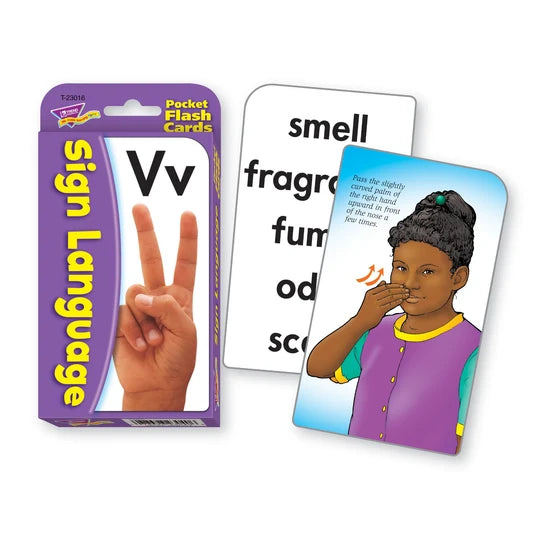 TREND Sign Language Pocket Flash Cards