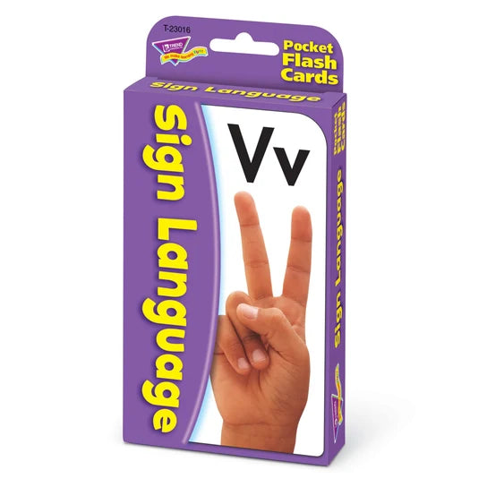 TREND Sign Language Pocket Flash Cards