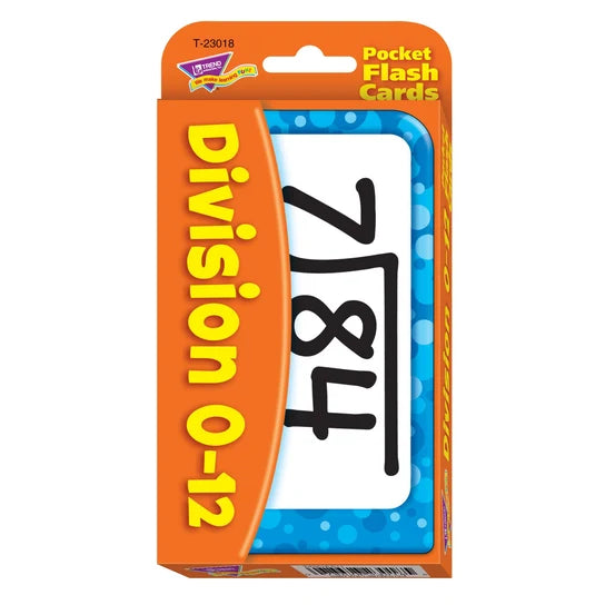 TREND Division 0-12 Pocket Flash Cards
