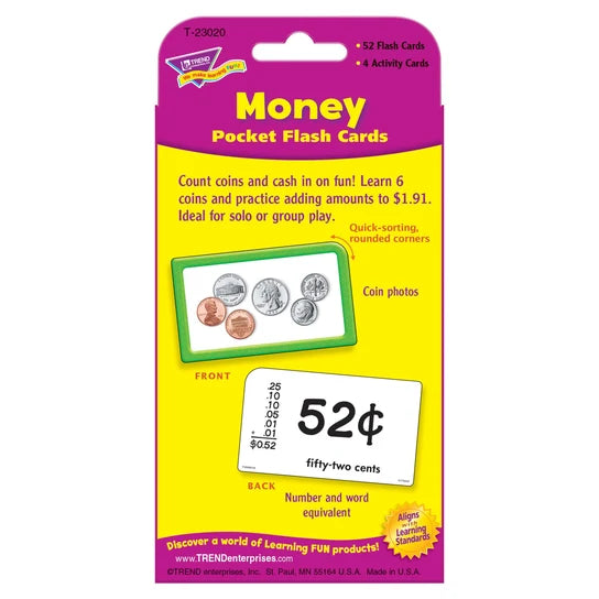 TREND Money Pocket Flash Cards