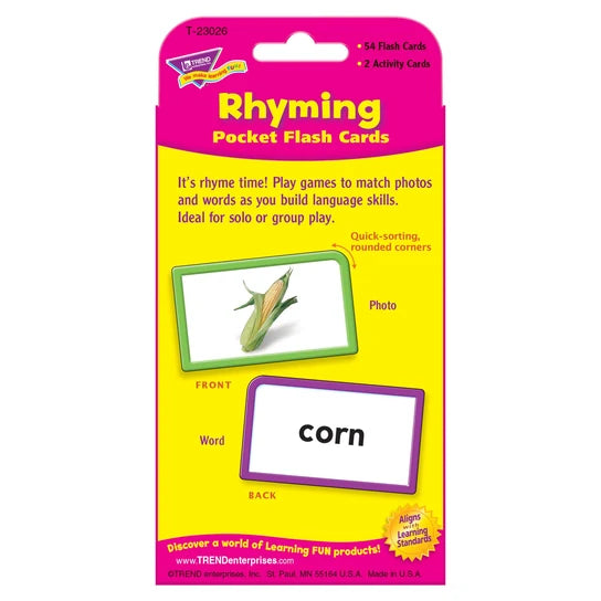 TREND Rhyming Pocket Flash Cards