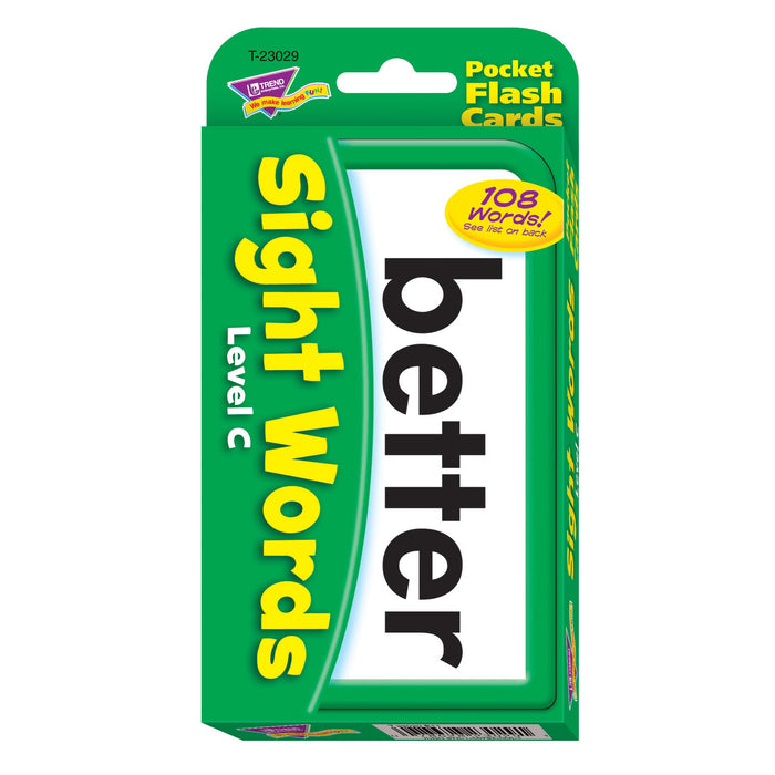 Sight Words – Level C Pocket Flash Cards product image