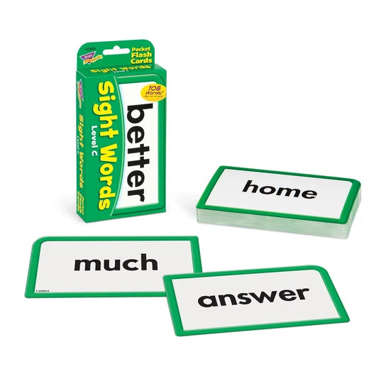TREND Sight Words – Level C Pocket Flash Cards
