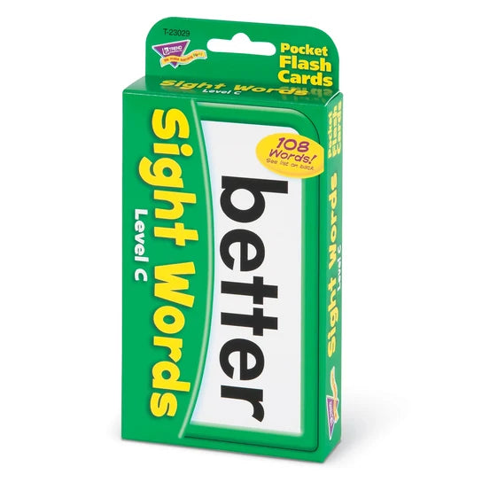 TREND Sight Words – Level C Pocket Flash Cards
