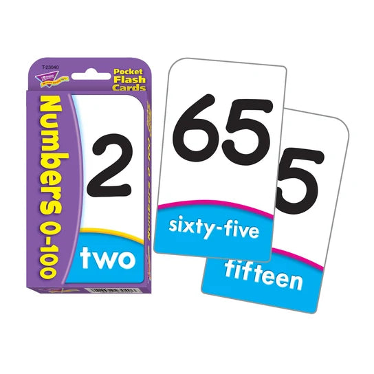 TREND Numbers 0-100 Pocket Flash Cards