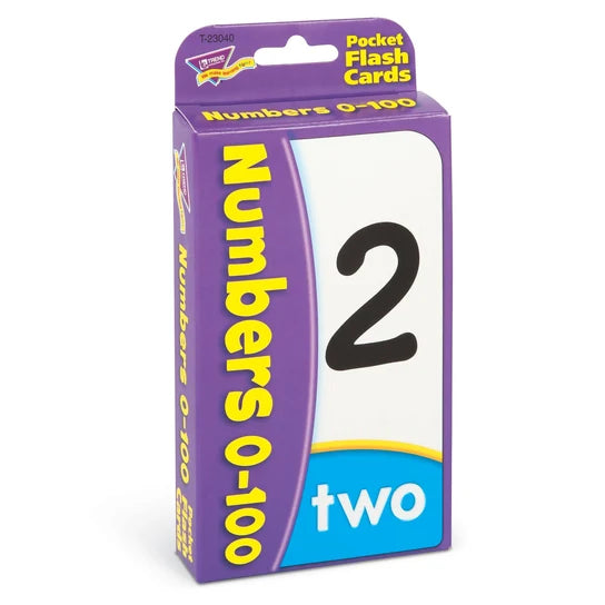 TREND Numbers 0-100 Pocket Flash Cards