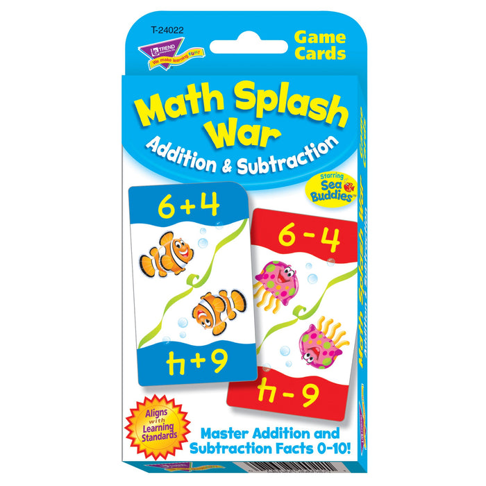 Math Splash War Addition & Subtraction Challenge Cards® product image