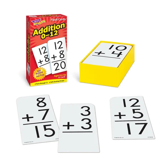 TREND Addition 0-12 Skill Drill Flash Cards