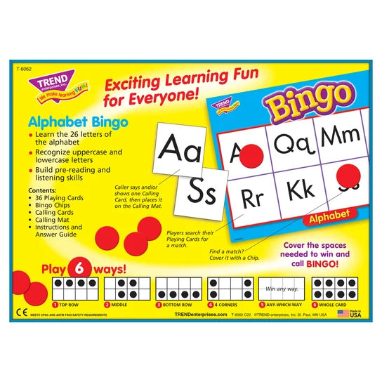 TREND Alphabet Bingo Game