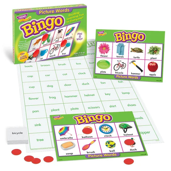 TREND Picture Words Bingo Game
