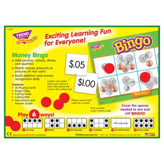 TREND Money Bingo Game