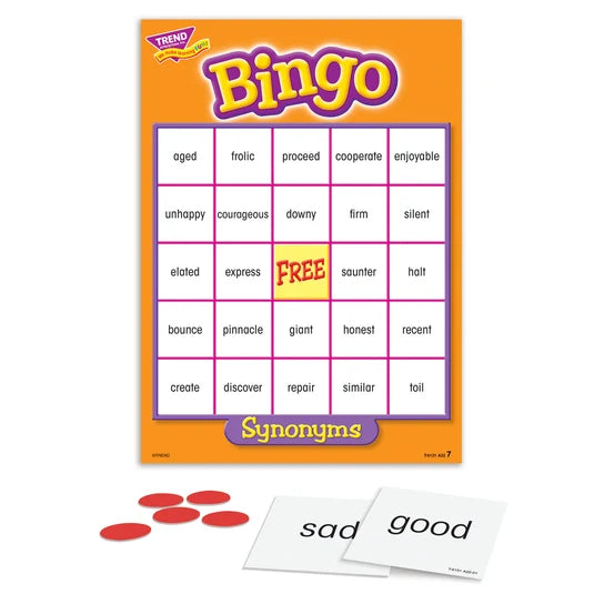 TREND Synonyms Bingo Game