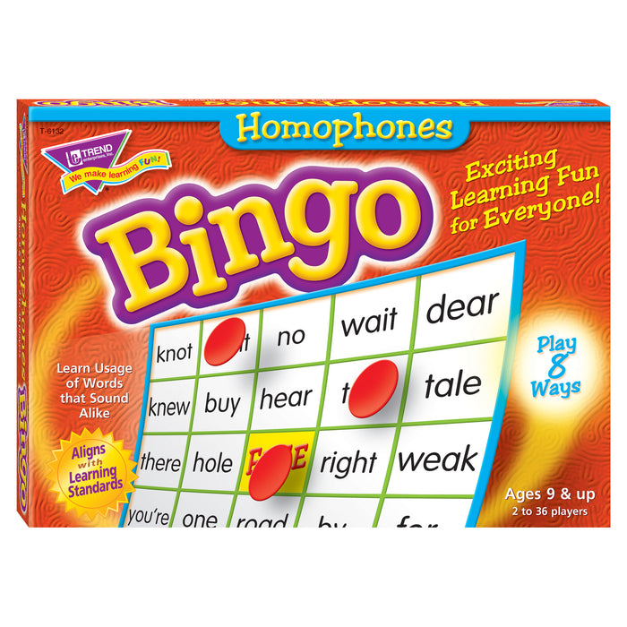 Homophones Bingo Game product image