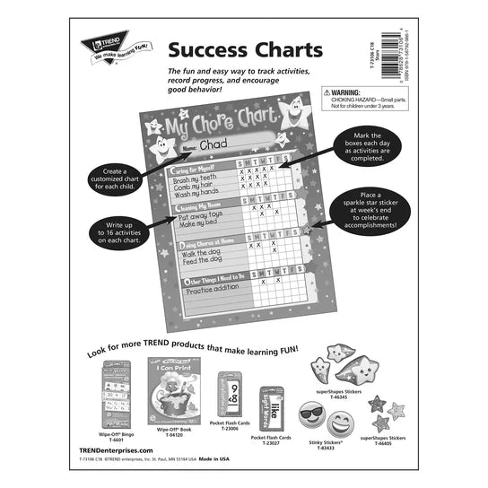 TREND Stars Success Charts/Chore Charts