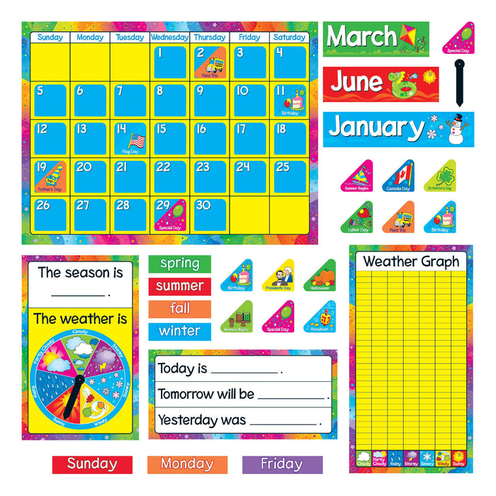 Year Around Calendar Bulletin Board Set product image