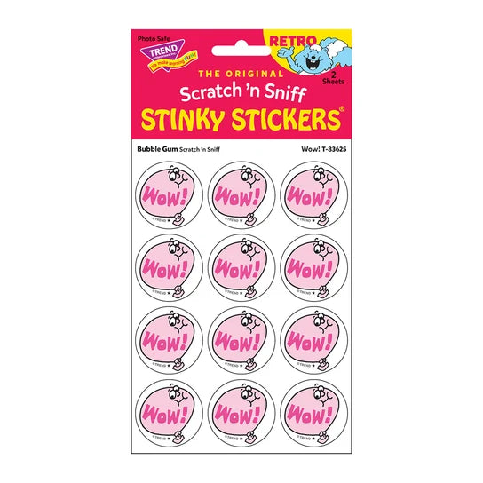 TREND Wow!, Bubble Gum scent Retro Scratch 'n Sniff Stinky Stickers®