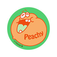 Peachy, Peach scent Retro Scratch 'n Sniff Stinky Stickers® product image