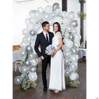 Talking Tables White & Silver Balloon Arch Garland Kit